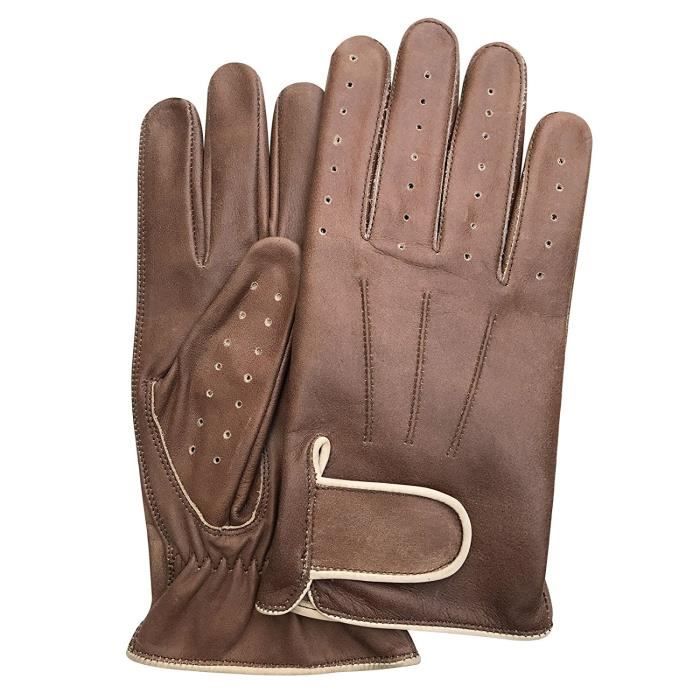 GANTS DE CONDUITE EN CUIR POUR HOMME
