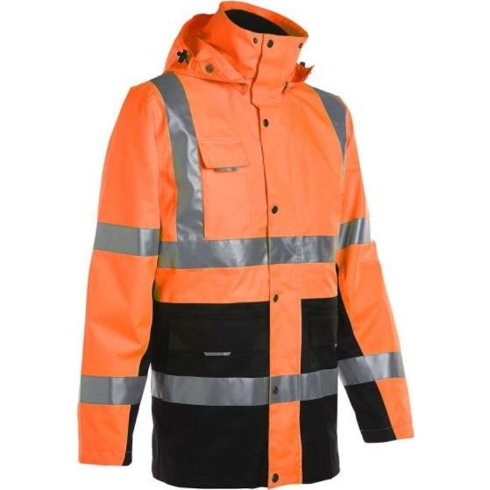 PARKA DE TRAVAIL HAUTE VISIBILITÉ WELLINGTON ORANGE FLUO - NORTH WAYS