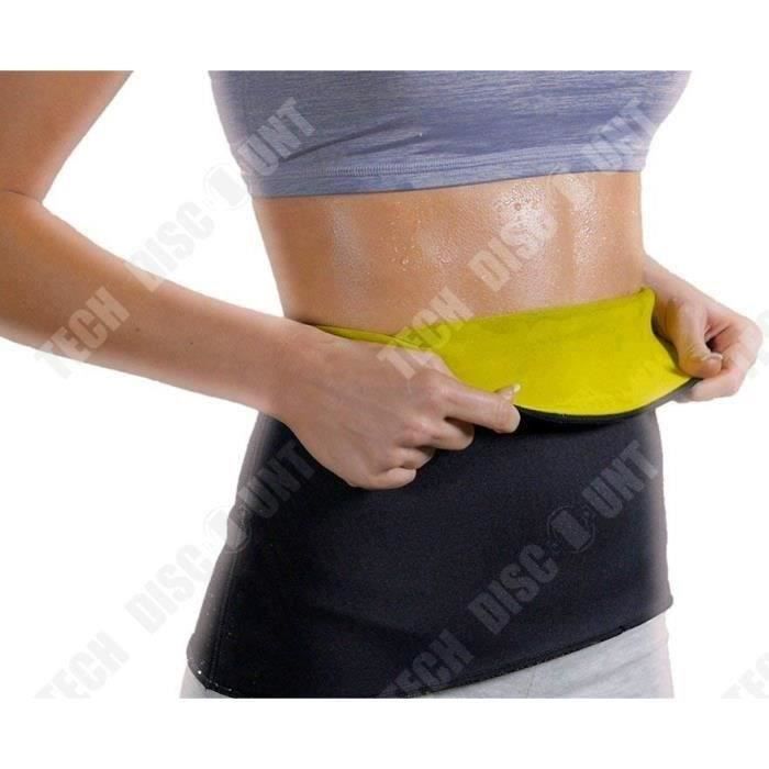TD® Ceinture de Force Sauna-Ceinture Minceur de Taille Brûle graisses, Calories Ventre perdre du poids XL