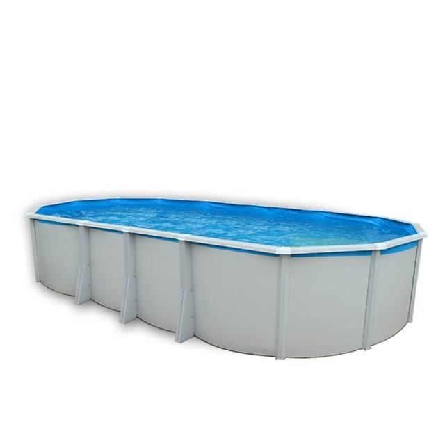 TOI Piscine hors sol ovale Ibiza en acier - 49500 L - 915 x 457 x 132 cm - Avec système de filtration (Kit complet piscine, Fil