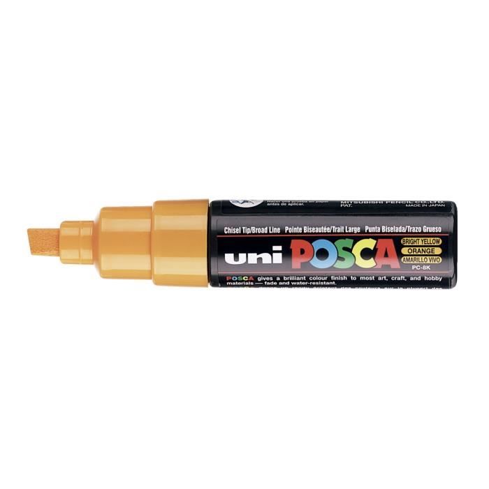 Marqueur Pte large biseautée POSCA PC8K 8mm Orange