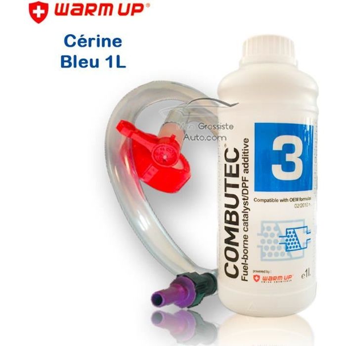 Cérine Additif FAP Bleu kit de remplissage Warm Up Combutec 3 1 Litres
