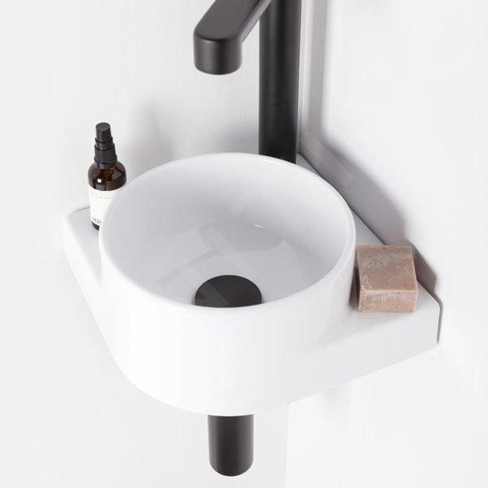 Lave-mains dangle - RAVAK - Yard 280 C - sans trop-plein - 1 trou robinet - asymétrique