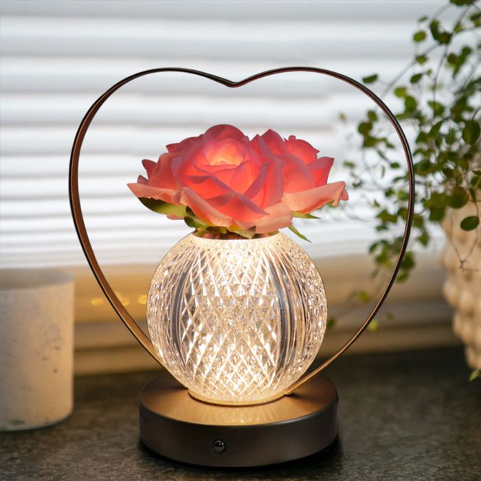 Lampe de Table sans Fil MARSEE Rechargeable 3 Couleurs Cadeau Femme pour Maman pour Saint-Valentin Fête des Mères