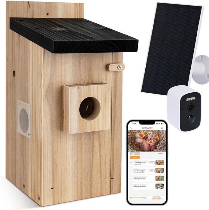 VOLIERE Nichoir pour oiseaux avec caméra, caméra pour nichoir d — free download