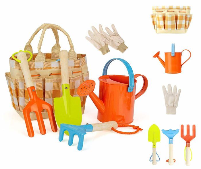 Set Giardinaggio MQHUAYU 10 Pezzi - Attrezzi Da Giardino Professionali, Con Borsa, Regalo Per Appassionati - Foto 7