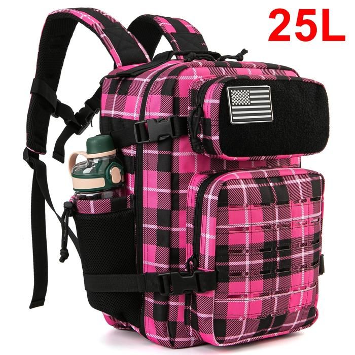 Sac à dos tactique homme femme 25L-45L survie plein air randonnée école  avec porte-bouteille