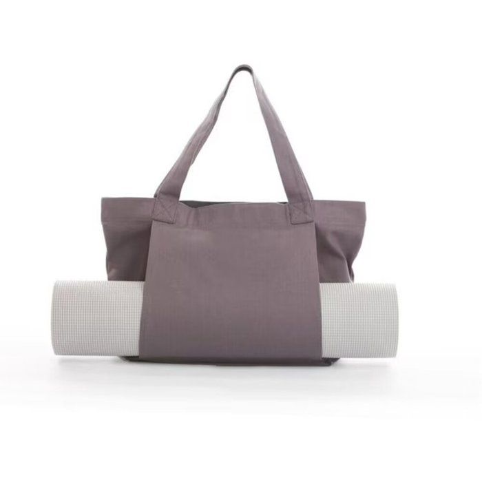 Sac pour tapis de yoga et de pilates sac à main en toile équipement de fitness dextérieur gris 46 x 37 x 35 cm