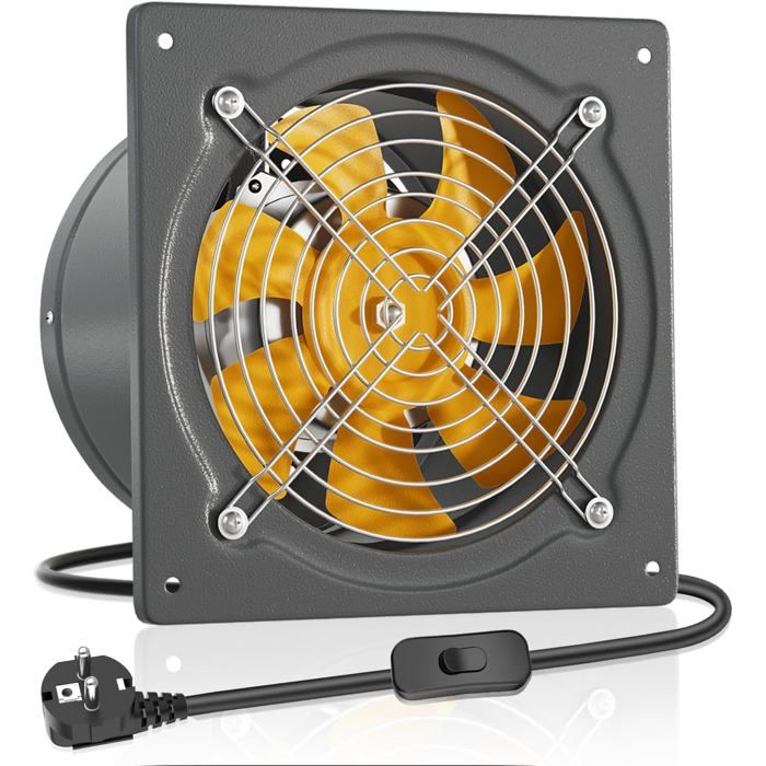 Ventilateur dextraction HG Power 200 mm 980 m³/h - Silencieux