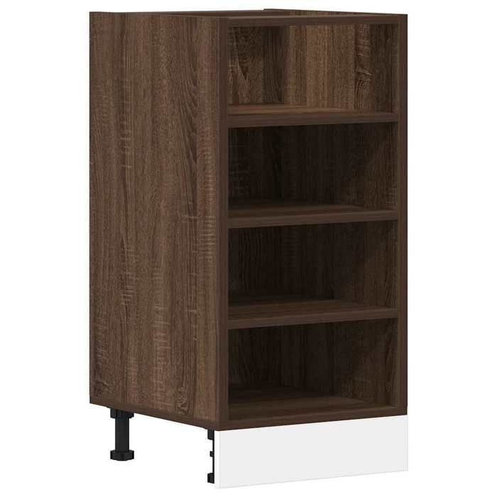En solde Meuble bas de cuisine(1 pc) Armoire basse pour cuisine Riga Chêne brun 40x445x815 cm Bois dingénierie A2237
