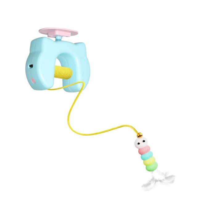 Comparer les prix de Jouet électrique intelligent pour chat suspendu avec plumes et mouvement automatique interactif et stimulant - APODBZ