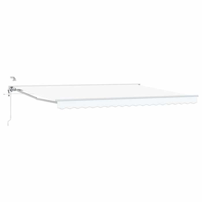 vidaXL Auvent rétractable électrique Blanc 4 × 3 m Jardin et terrasse Store électrique moderne3421365