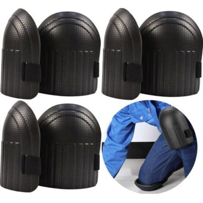 Genouillères pour la Maison et le Jardinage 3 Paires de Coussins en Mousse EVA Légers et Imperméables avec Sangles Adaptables pour Genouillères pour la Maison et le Jardinage 3 Paires de Coussins en Mousse EVA Légers et Imperméables avec Sangles Adaptables pour