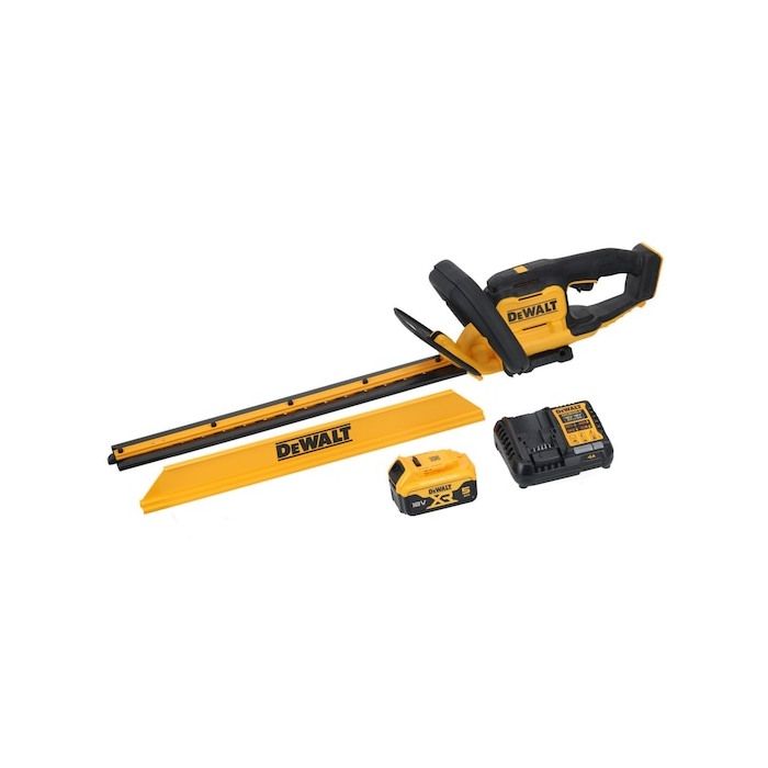 Taille haies 55 cm écartement de 25 mm XR 18V 5 Ah Li ion Dewalt DCMHT564P1 QW - vue 1