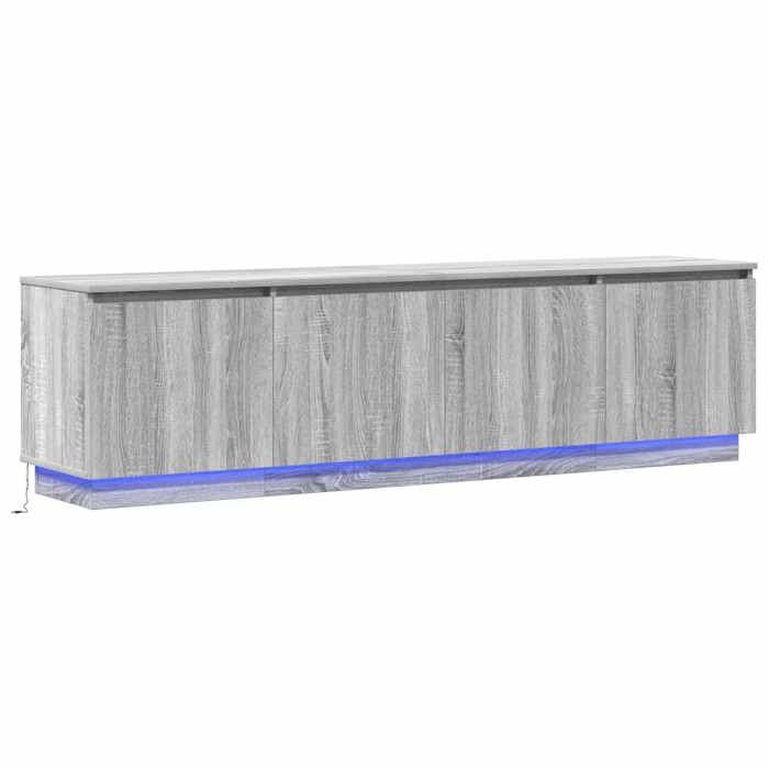 NOUVEAU Meuble télé - Meuble TV - Console TV - 180x38x49cm - Sonoma gris - Bois dingénierie20199