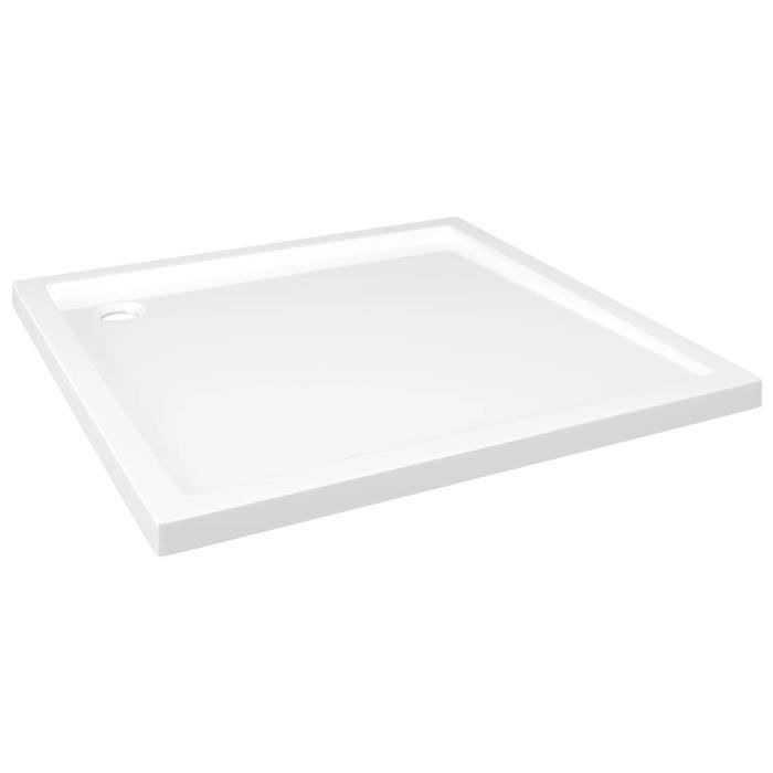 Receveur de douche carré AKOZON en ABS renforcé de fibre de verre 90x90 cm
