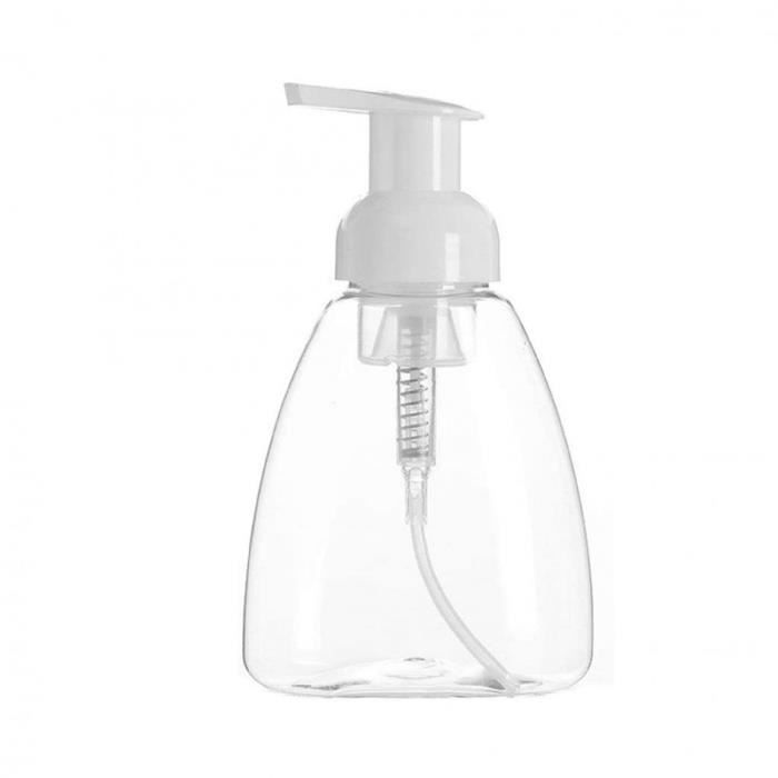 Flacon Pompe Vide Distributeur de Savon Moussant Liquide Shampooing  Rechargeable Bouteille 300ml Transparent 1pcs - Cdiscount Au quotidien