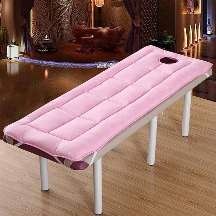 Surmatelas Coton Beauté 70x190cm - Pour Spa, Massage Ou Tatouage (Rose)