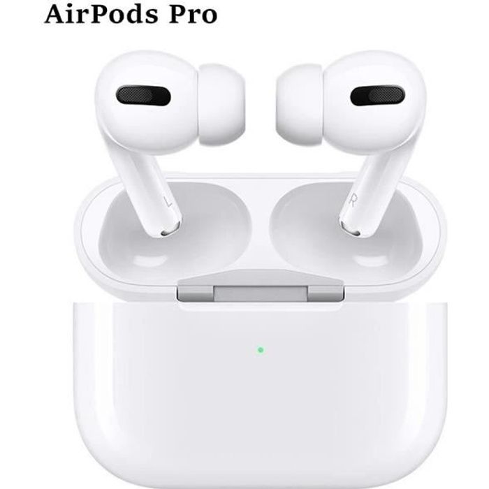 APPLE AirPods Pro Écouteurs sans fil Bluetooth - Boîtier de charge sans fil Blanc - Reconditionné Apple sur Cdiscount Seconde Vie