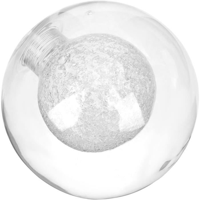 Abat-jour Globe En Verre Transparent - Diamètre 8 Cm - Fileté Pour Plafonnier - Diffusion Lumineuse Douce - Décoration Maison Et Bureau