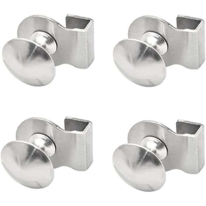WANLIAN Charnière robuste en acier inoxydable à 90° pour salle de bain, charnière de porte en verre sans cadre, accessoires de douche, placard en verre fixe, vitrine (miroir, argent brillant WANLIAN Charnière robuste en acier inoxydable à 90° pour salle de bain, charnière de porte en verre sans cadre, accessoires de douche, placard en verre fixe, vitrine (miroir, argent brillant