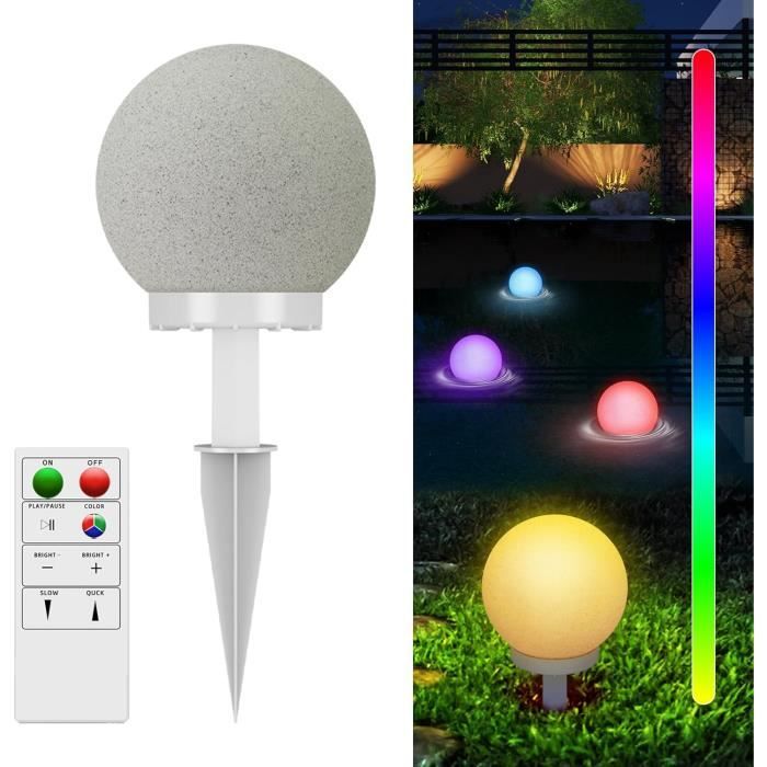 Lampes solaires d'extérieur IP67 étanches Boule solaire pour