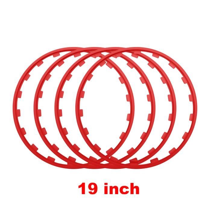 Bande De Jante PVC Rouge 14 Pouces – Paire De Rubans Anti-Crevaison Pour Vélo – 68 Cm X 18 Mm