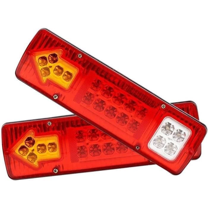 Feux Arrière LED Pour Chevy / GMC 1967-1972 - Lot De 2, Lentille Rouge, ABS étanche - Remplacement Pour Pick-up Classiques