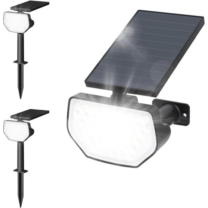 Lampe Solaire Exterieur Jardin, Spot Solaire Exterieur De Sécurité