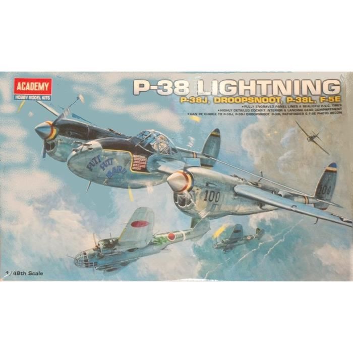 Maqueta de avion Tamiya 1/48 Lockheed P-38J Lightning