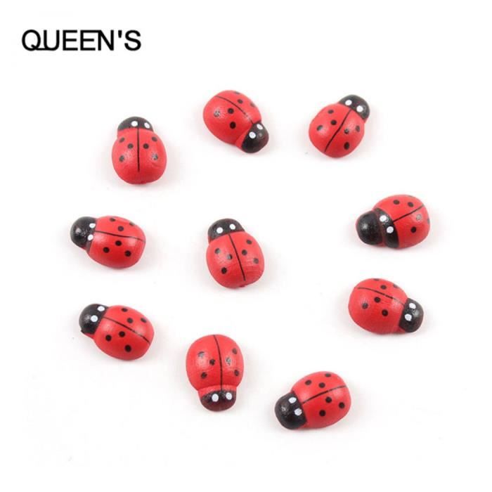 Coccinelle Magnétique Dekohelden24 - Décoration Main Peinte, 7x7x8cm
