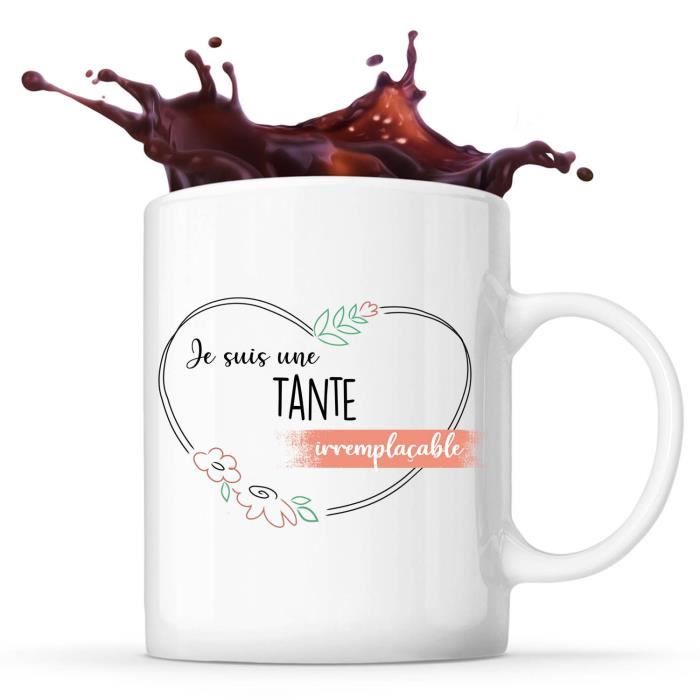 Mug Tante Irremplaçable Idée Tasse Cadeau Famille Tante Tata