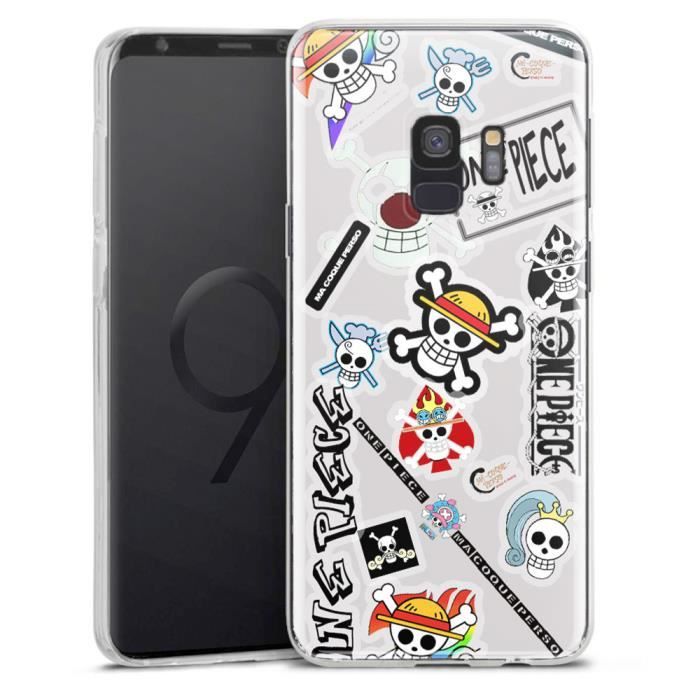 Coque Silicone Samsung S9 One Piece Stickers MANGA Samsung