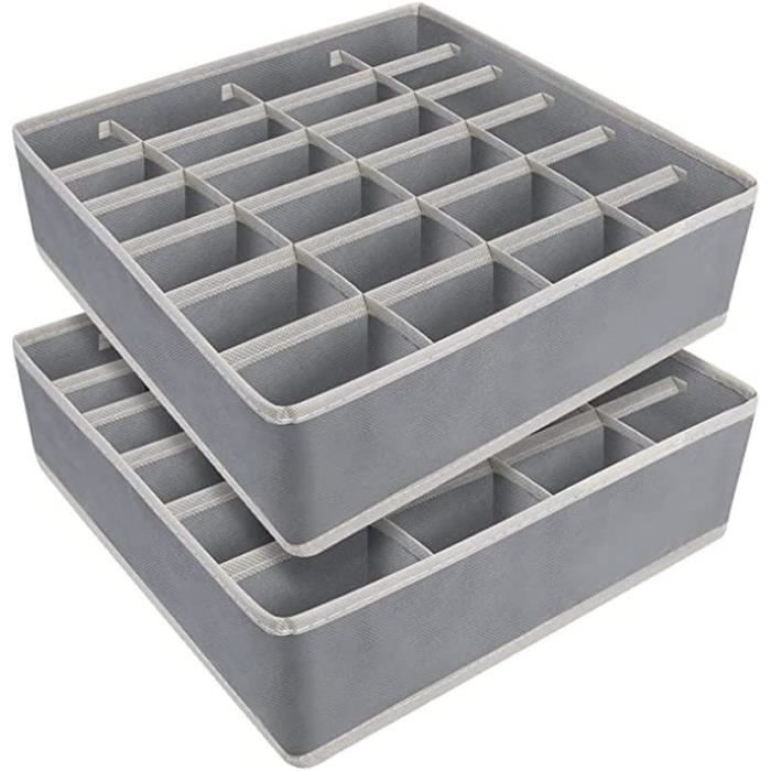Lot de 2 tiroirs pliants Organisateur de placard Organisateur de