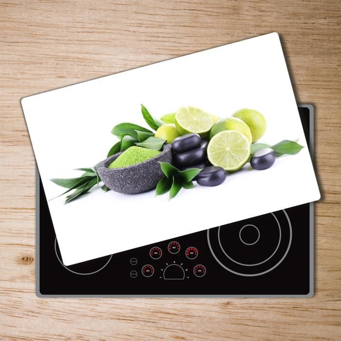 Tulup Planche De Cuisine En Verre 80x52 - Fumée