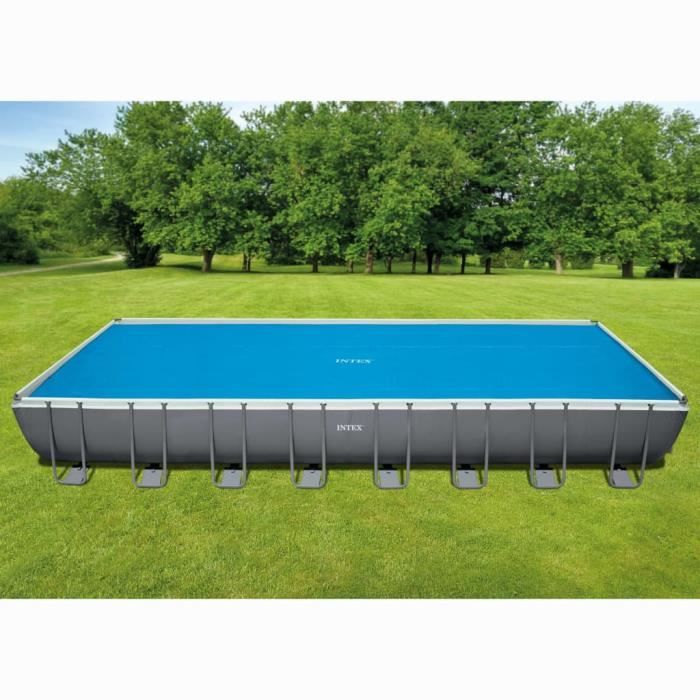 Intex Bache De Protection Pour Piscine Rectangulaire 975 X 488 Cm Aide A Garder L Eau De La Piscine Chaude Achat Vente Bache Couverture Bache De Prot Pour Piscine Cdiscount