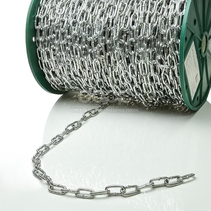 acier 4 mm chaîne 4 mm soudés lien Electro Noir Plaqué 1 mètres à 10 mtrs longueurs acier 4 mm chaîne 4 mm soudés lien Electro Noir Plaqué 1 mètres à 10 mtrs longueurs