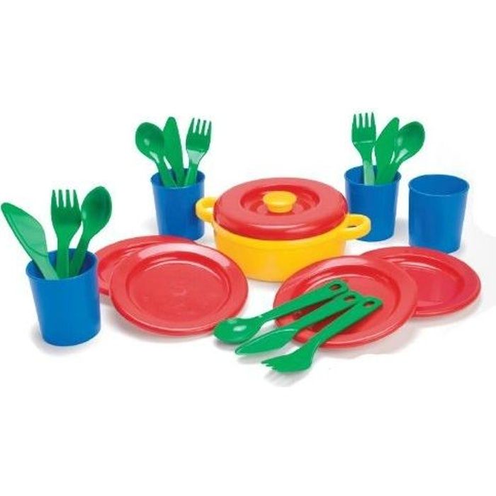 DINETTE 22 PIECES, 4 COUVERTS [JOUET] - Cdiscount Jeux - Jouets