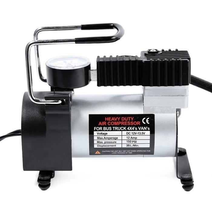 Compresseur dair électrique de pompe de gonfleur de voiture portative de 12V 168W 150 PSI