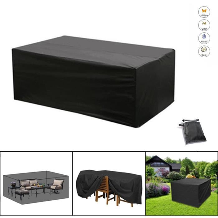 Color : C, Size : 140x140x90cm 3 Couleurs 16 Tailles Soutien Personnalisation JIANFEI Housse Protection Salon De Jardin Table Carrée Meubles Imperméable Résistant À Lusure 