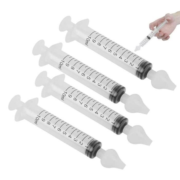 Seringue Nasale Bebe Irrigateur Nasal Bebe 4pcs Aspirateur Nasal Nettoyant Nasal Sur Avec Embout D Aspiration Nasale En Silicone Cdiscount Puericulture Eveil Bebe