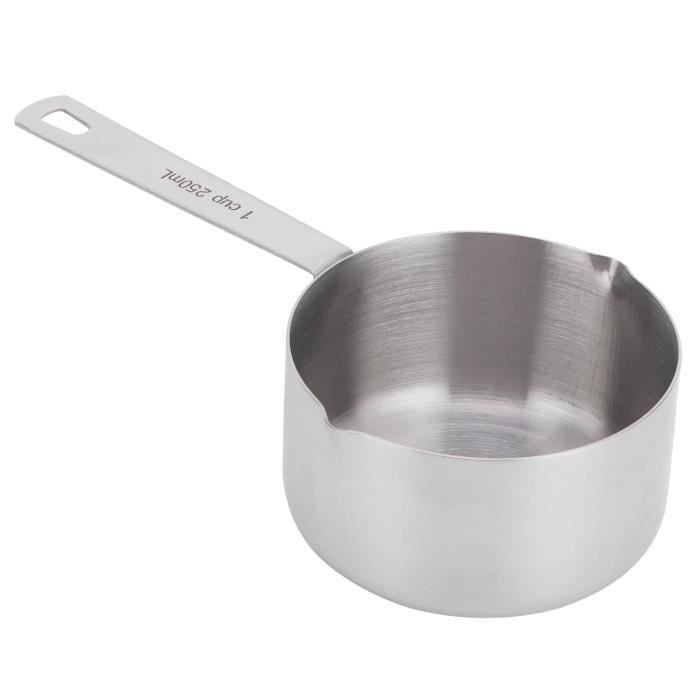 Cuillère à Mesurer 125 Ml (1/2 Tasse) En Acier Inoxydable 304 Fyearfly - Avec Balance, Précise, Durable Et Facile à Nettoyer