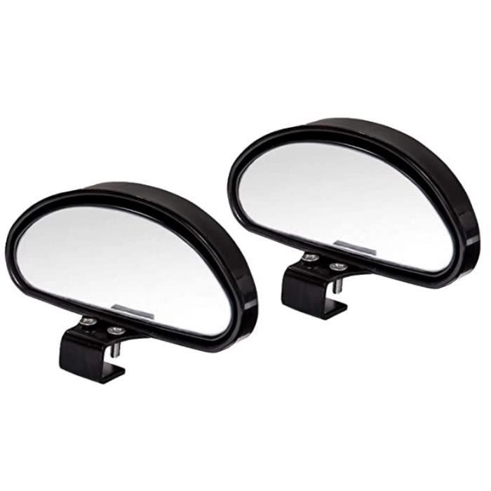 2 Rétroviseurs D'angle Mort Convexes - Verre HD étanche, Réglable 360°, Universel Pour Voiture, SUV, Camionnette