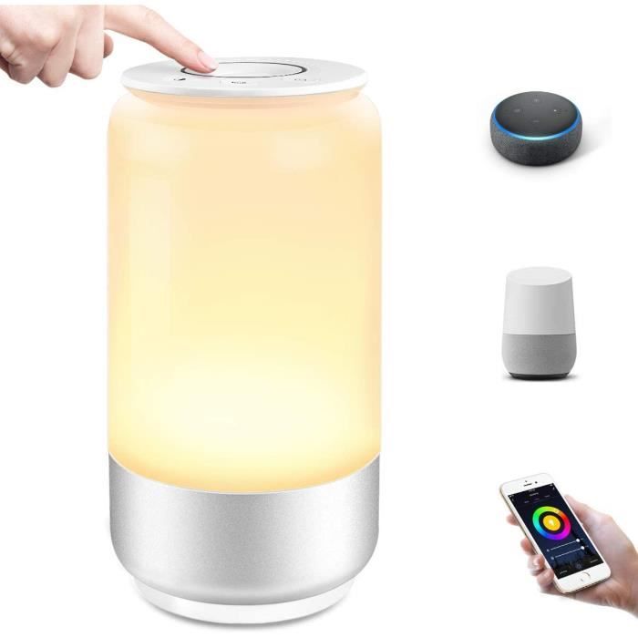 Lampe de Chevet - LampUX - LED WiFi - Commande Vocale - RGB - Intérieur