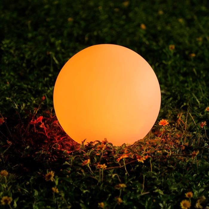 Lampe exterieur boule couleur - Cdiscount