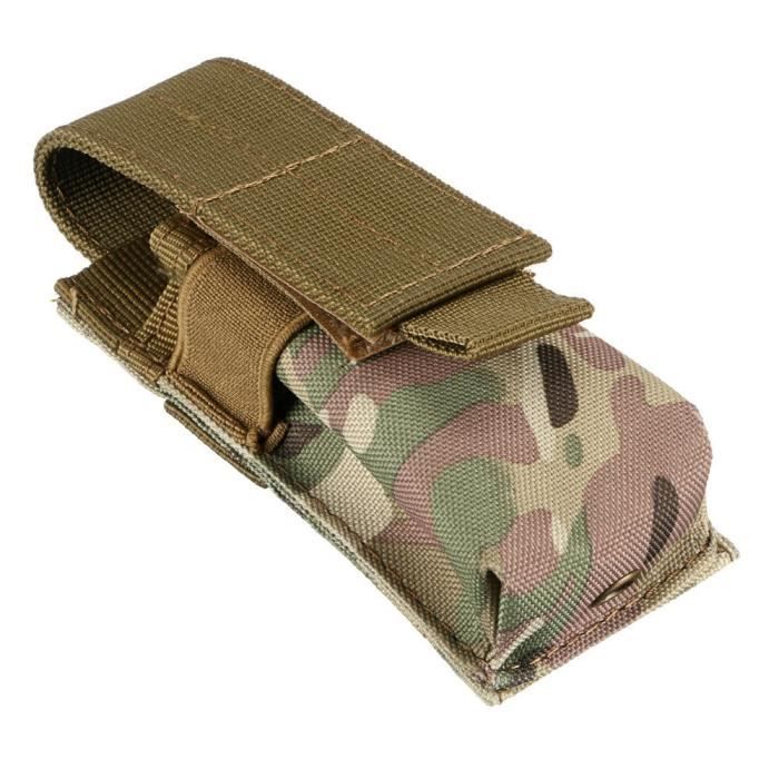 IDOGEAR Pochettes Mag Tactiques Pochette de chargeur MOLLE simple à dessus ouvert pour chargeurs de fusil M4 M14 M16 AR-15 5.56MM(Ranger Green