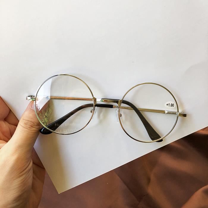 Lunettes De Vue Rétro Vintage Monture Ronde Argentée STARS Eyewear - Style Années 70-90, Unisexe