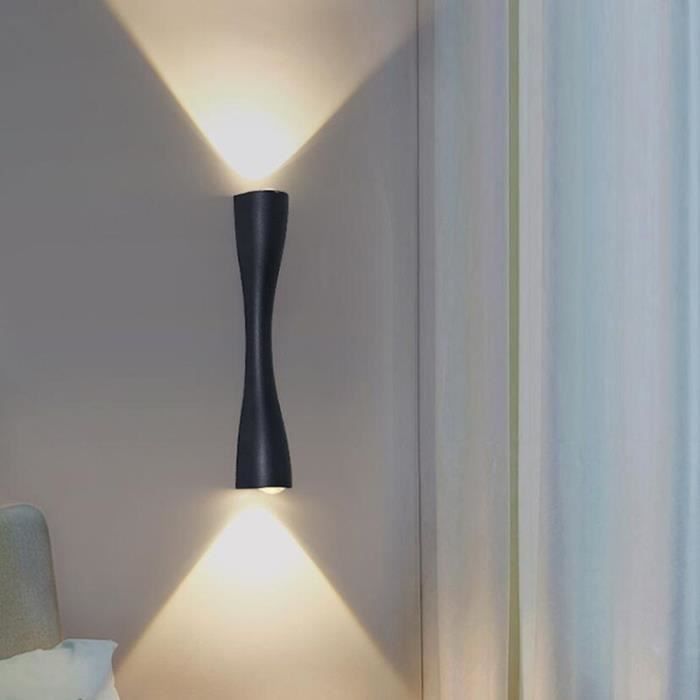 émettre de la couleur black puissance 35cm color cool white lampe murale nordique de luxe, minimaliste, moder