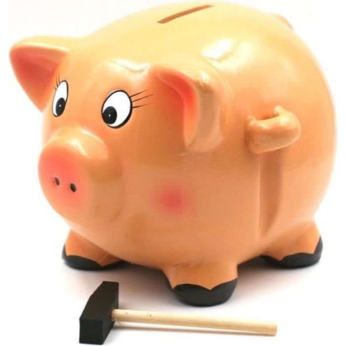 Tirelire Cochon En Céramique Avec Marteau - Déco Fun Et épargne Forcée !