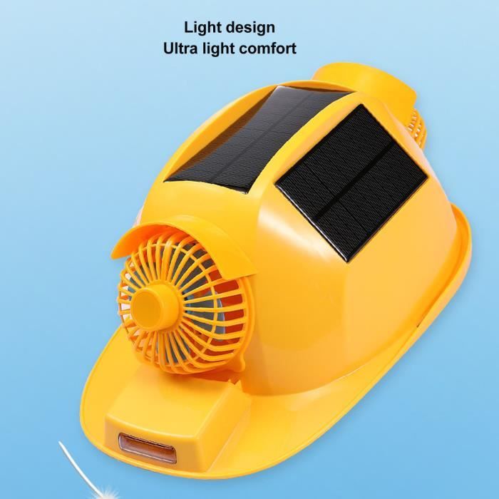 Casque De Sécurité Avec Lampe Frontale Rechargeable - Taille M, Visoir Fumé, Doublure, Norme ANSI Z87.1, Neuf Sous Emballage